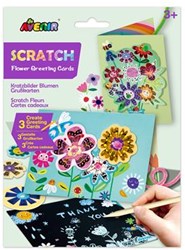 AVENIR Scratch Art – Grußkarten – Blumen