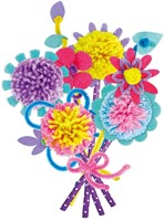 Avenir Nähset - kreatives Pom Pom Blumenstrauß Bastelset für Kinder-3