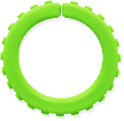 ARK Therapeutic Kau-Armband sensorisches Spielzeug Limettengrün Medium Getextureerde kauwarmband om te draaien om de pols, alternatief voor kauwen op mouwen, voor kinderen en volwassenen.