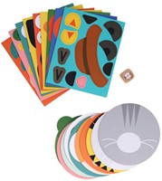 Petit Collage Puzzle Spiel Tiergesichter - Lustige Gesichter gestalten