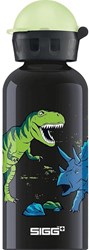 SIGG Trinkflasche Glow Moon Dinos - 0,4l Aluminium kinderfreundlich