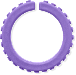 ARK Therapeutic Kau-Armband sensorisches Spielzeug Lavendel XXT groß Getextureerde kauwarmband om te draaien om de pols, alternatief voor kauwen op mouwen, voor kinderen en volwassenen.