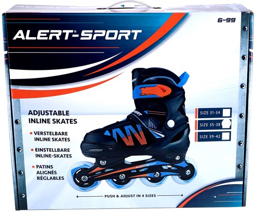Alert Sport Inline Skates / Skeelers Oranje (Maat 35-38)