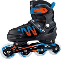 Alert Inline Skates Rollschuhe blau orange Größe 39-42 verstellbar-2