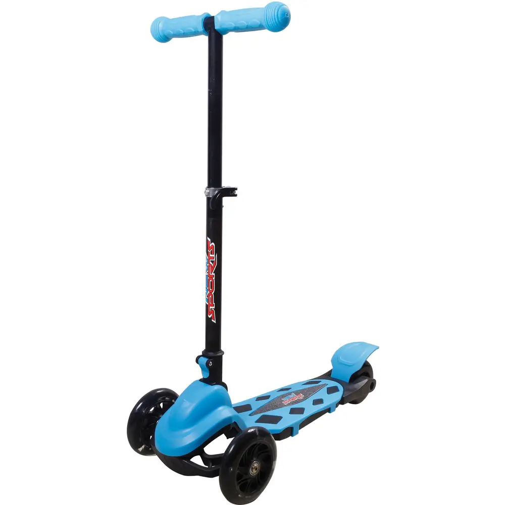 New Sports Kinderroller 3-Rad blau 120mm ABEC7 solide Reifen