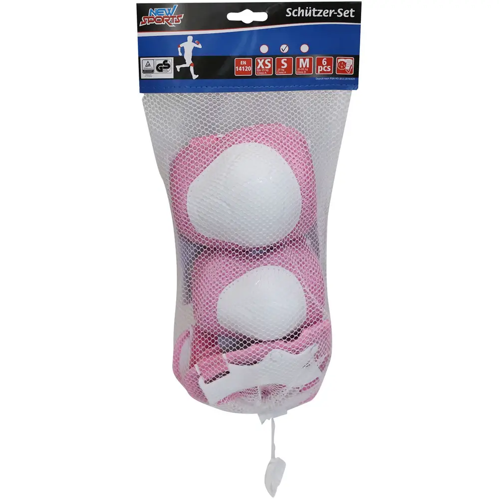 New Sports Schutzset pink - Kinderschutz S bis 25kg