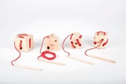 TickiT Holzschnürung und Fädelformen 4 Stück 73426
