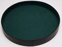 HOT Games Würfelteller schwarz Vinyl Würfelzubehör 26cm