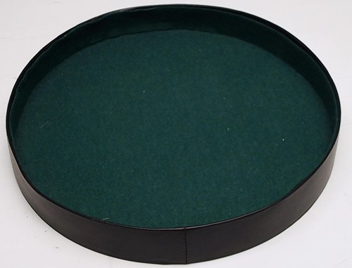 HOT Games Würfelteller schwarz Vinyl Würfelzubehör 26cm