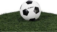 Alert Fußball schwarz-weiß Größe 5 – robuster Sportball für Kinder-2