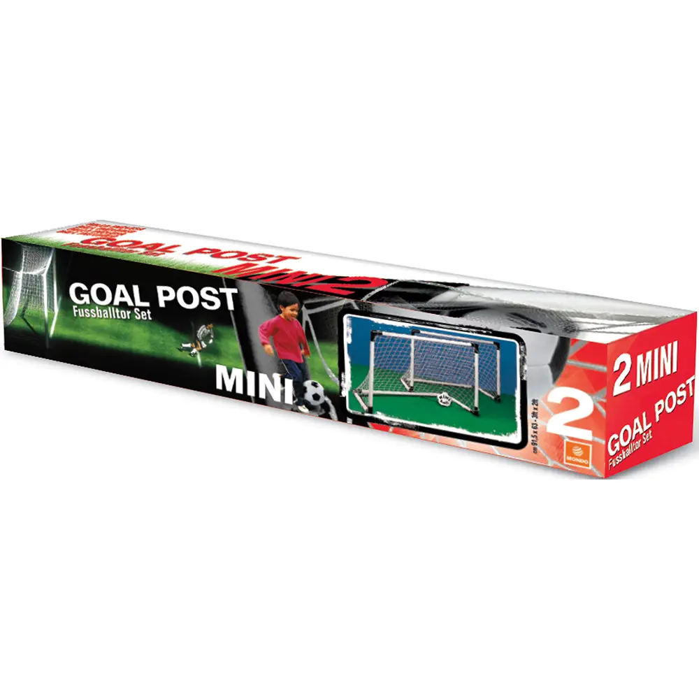 Mondo Fußballtor Mini Set - 2 Stück Kunststofftore für Kinder