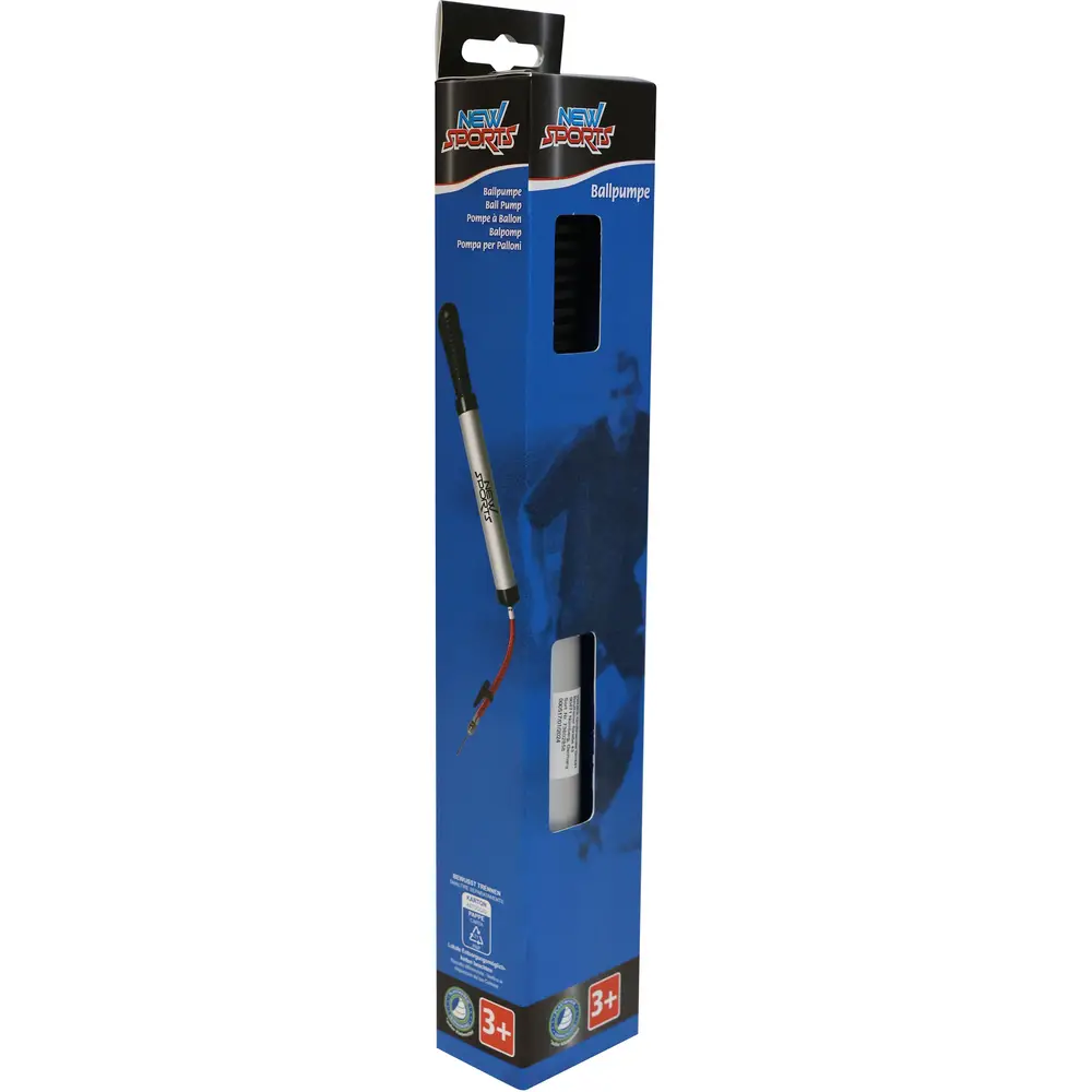 New Sports Fußballpumpe Aluminium 90x360mm für Kinder