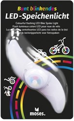 Moses LED Speichenbeleuchtung Fahrrad mit 3 Lichtmodi weiß