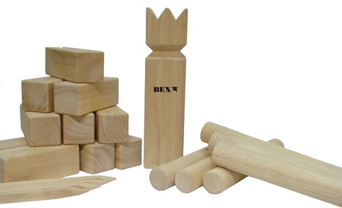 Longfield Games BEX Outdoor-Holzspiel Kubb – Gummiholz-2