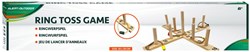 Alert Outdoor Ringwurfspiel Holz Set mit 6 Ringen für Kinder