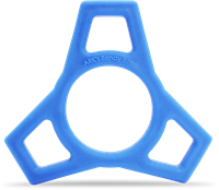 ARK Therapeutic Beißspielzeug Fidget Bendy Bite - Kauwspielzeug Blau Dunne, buigbare kauwfidget om te draaien, buigen en op te kauwen.