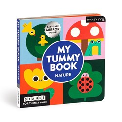 Mudpuppy Babybuch Natur - Interaktives Tummy Time Buch mit Spiegel