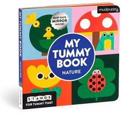 Mudpuppy Babybuch Natur - Interaktives Tummy Time Buch mit Spiegel