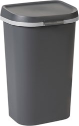 Curver Abfalleimer Mistral Flat 50L anthrazit - recycelter Kunststoff