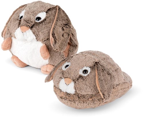 Noxxiez Fußwärmer Kaninchen - warme Hausschuhe für Kinder-2