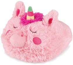 Noxxiez Fußwärmer Einhorn - Plüsch rosa Kissen Spielzeug