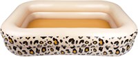 Swim Essentials Aufblasbarer Swimmingpool Panther Print Beige - 211 x 132 x 46 cm