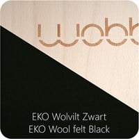 Wobbel Original unbehandelt lackiert Filz schwarz-2