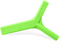 Ark Therapeutics Kau-Spielzeug Y-Chew sensorischer Beißstab limettengrün Kauwtool met 3 verschillende texturen, in 3 hardheden, voor intensief kauwen en sensorische behoeften.