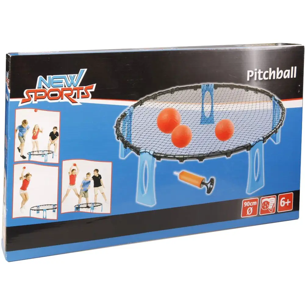 New Sports Pitchball-Spielset mit 3 Bällen und Handpumpe