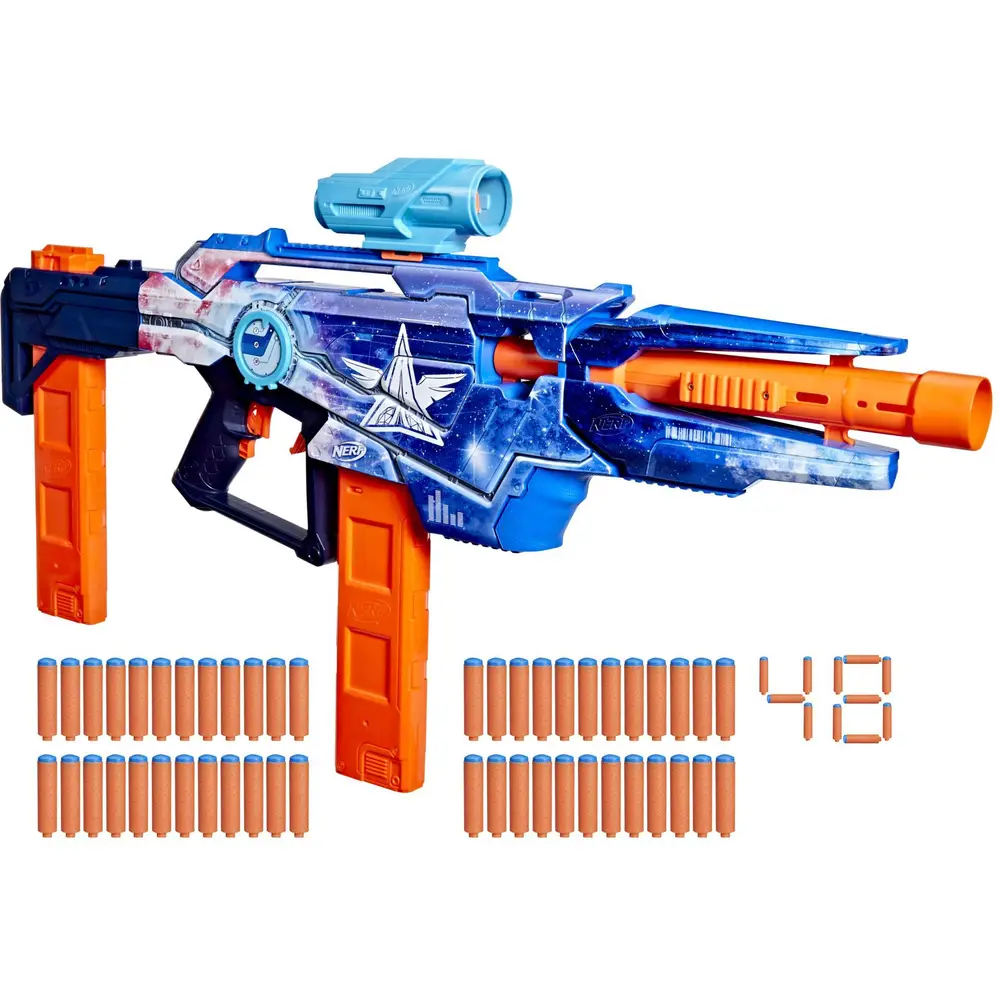 Hasbro Nerf Blaster Galactic Commander mit 48 Darts für Kinder