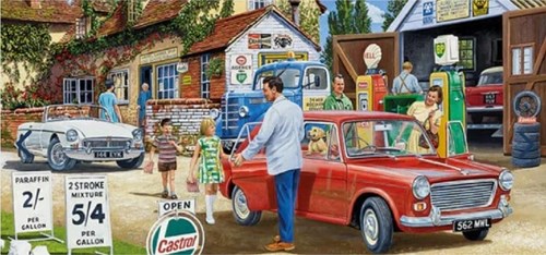 Gibsons Puzzle Filling Up for the Trip 636 Teile Puzzlespaß-2