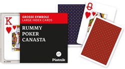 Piatnik Poker Kartenspiel Set - Doppel Opti - Pokerkarten für Erwachsene