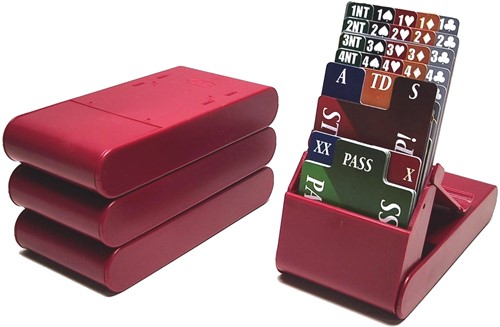 HOT Games Bridge Bieding-Box-Set 4 st. klappbar
