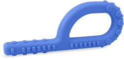 Ark Therapeutics Beißspielzeug sensorisches Kauspielzeug blau XXT Grabber-kauwtool met 3 texturen, ook geschikt voor eettherapie en sensorische opbouw.