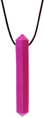 Ark Therapeutics Beißkette Kauschmuck Magenta für Kinder und Erwachsene Discrete, edelsteenvormige kauwketting voor kalmerende orale input bij kinderen, tieners en volwassenen.