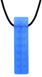 Ark Therapeutics Kaukette sensorisches Spielzeug Brick Stick blau XT Getextureerde bakstenen kauwhanger voor sensory seekers, geeft rijke orale input voor kinderen en volwassenen.