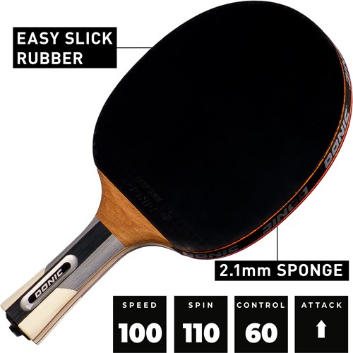 Schildkröt Tischtennisschläger Waldner 900 für Angriffsspiel und Spin-3
