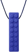 Ark Therapeutics Kaufschmuck Spielzeug Brick Stick dunkelblau Getextureerde bakstenen kauwhanger voor sensory seekers, geeft rijke orale input voor kinderen en volwassenen.