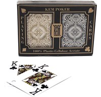 KEM Pokerkaarten KEM 2-pack 100% Black/Gold