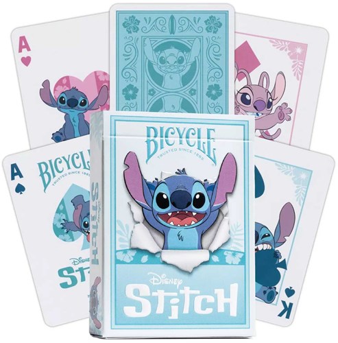 Bicycle Spielkarten - Disney Stitch Pokerkarten - Premium Karton