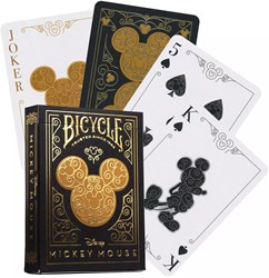 Bicycle Pokerkarten Mickey Mouse Black Gold - Premium Disney Spielkarten