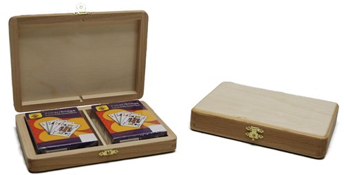 HOT Games Spielkartenkiste+2 Decks Pokerkarten