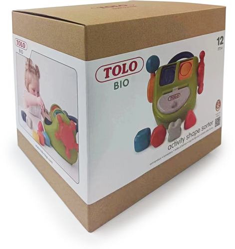Tolo Bio pädagogisches Spielzeug Formenbox - nachhaltig und bunt-3
