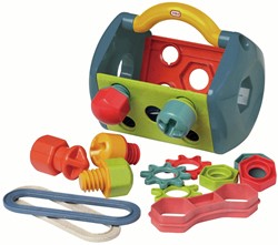 Tolo Bio Spielzeug Werkzeugkasten - nachhaltiger Baukasten für Kinder