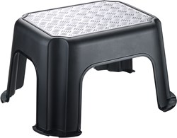 Rotho Tritthocker Kunststoff rutschfest silber metallic - stabil und leicht
