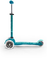 Micro Kinderroller Mini Micro Deluxe LED aqua - höhenverstellbarer Lenker und LED-Räder-3