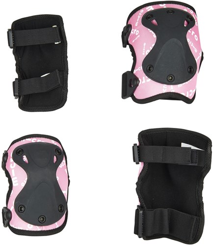 Micro Knieschützer und Ellbogenschützer rosa - extra Schutz für Kinder-3