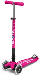 Micro Scooter Maxi Deluxe klappbar LED pink neon Kinderroller