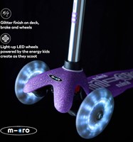Micro Mini Micro scooter Deluxe Glitter LED Purple-3