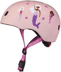 Micro Fahrradhelm Deluxe Meerjungfrau mit LED-Licht und Magnetverschluss S